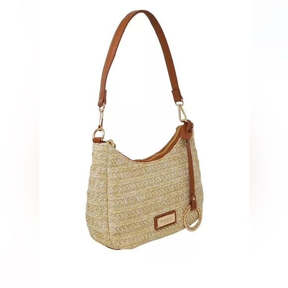 Bebe Eva Straw Small shoulder Bag Set - Picture 2 of 8